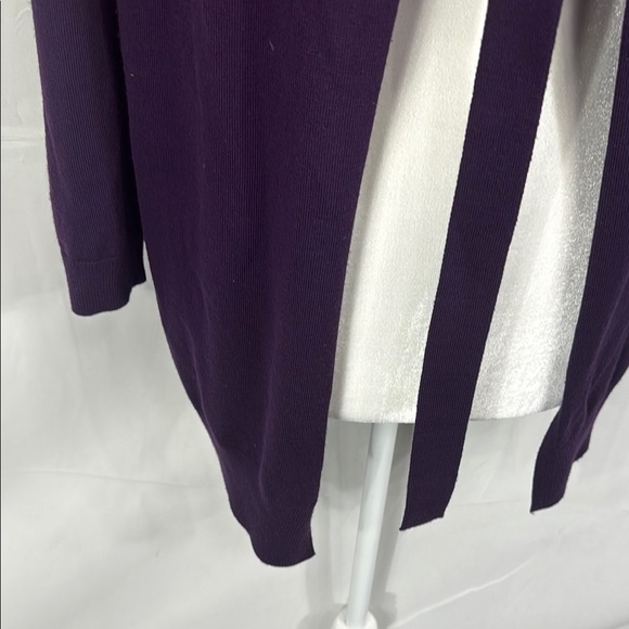 Salvatore Ferragamo Limited Edition Purple Virgin Wool Cardigan Size S - Picture 6 of 10